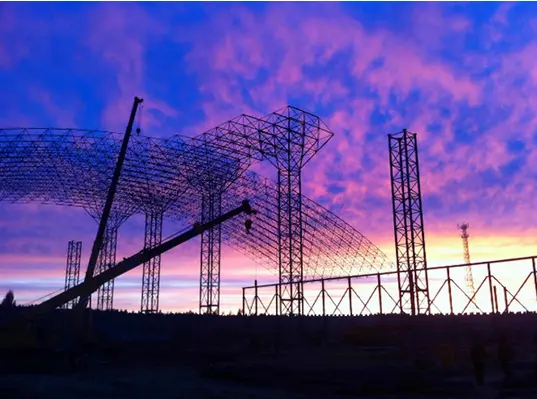 文山水泥厂网架安装